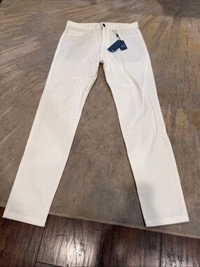 Greyson The Amagansett  lightweight cotton-twill pant in white NWT size 32/32